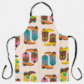 Wild West Cowboylaarzen: Mode conceptpatroon Schort (Voorkant)