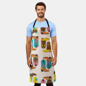 Wild West Cowboylaarzen: Mode conceptpatroon Schort (Gedragen)