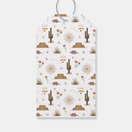 Wild West Cowgirl Birthday Party Dank je wel Cadeaulabel (Achterkant)