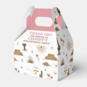 Wild West Cowgirl Birthday Party Favor Box Bedankdoosjes (Voorkant Zijde)