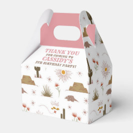Wild West Cowgirl Birthday Party Favor Box Bedankdoosjes