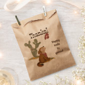  Wild West Cowgirl Desert Animal Bedankzakje (Geknipt)