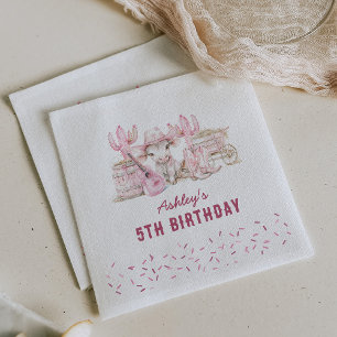 Wild West Cowgirl Kids Verjaardagsfeest Servet