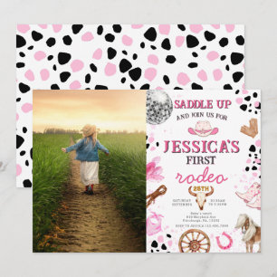 Wild West Cowgirl Land Western Birthday Party Kaart