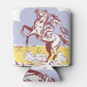 Wild West Cowgirl: lijntekening. Blikjeskoeler (Achterkant)