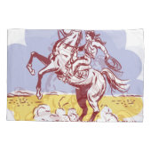Wild West Cowgirl:  lijntekening. Kussensloop (Achterkant)