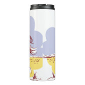 Wild West Cowgirl:  lijntekening. Thermosbeker (Achterkant)