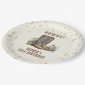 Wild West Cowgirl verjaardag Papieren Bordje (Gekanteld)