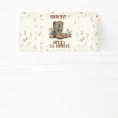 Wild West Cowgirl verjaardag Spandoek (Insitu)
