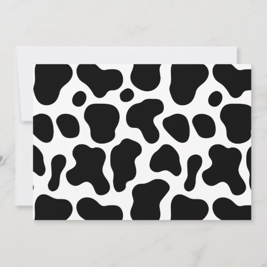 Wild west cowgirl verjaardagsfeestje bedankje kaart (Achterkant)