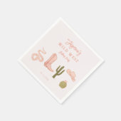 Wild West Cowgirl verjaardagsfeestje Servet (Hoek)