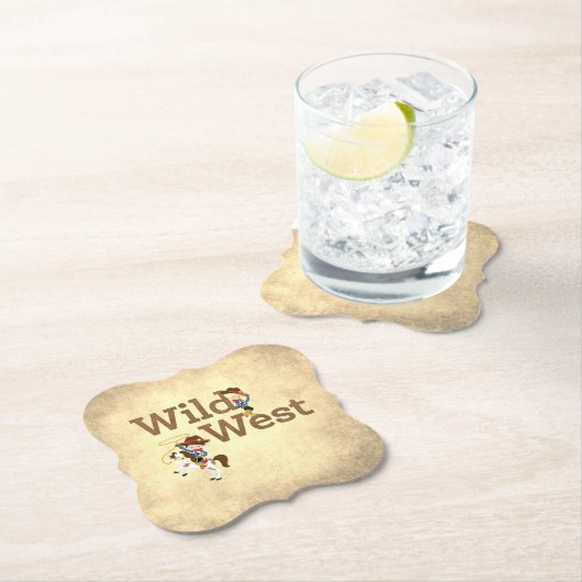 Wild West Cowpoke Party Paper Onderzetter (Insitu)