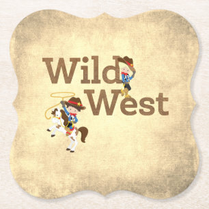 Wild West Cowpoke Party Paper Onderzetter