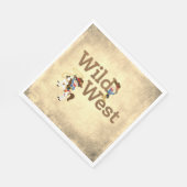Wild West Cowpoke Rodeo Party Paper Napkin Servet (Hoek)