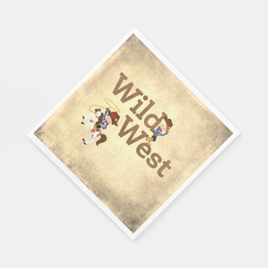 Wild West Cowpoke Rodeo Party Paper Napkin Servet (Hoek)