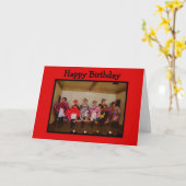 Wild West Dance Hall Girls Happy Birthday Kaart (Gele Bloem)