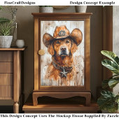 Wild West Dog, Golden Retriever DD2 Decoupage Tissuepapier