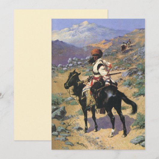 Wild West, een Indische Trapper door Remington (Voorkant / Achterkant)