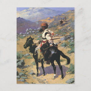 Wild West, een Indische Trapper door Remington Briefkaart