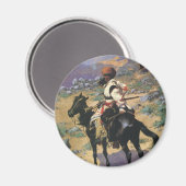  Wild West, een Indische Trapper door Remington Magneet (Voorkant / Achterkant)