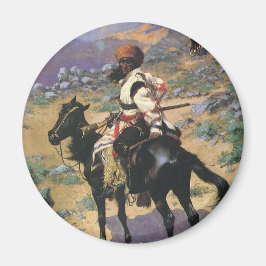  Wild West, een Indische Trapper door Remington Magneet (Voorkant)