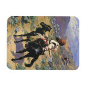  Wild West, een Indische Trapper door Remington Magneet (Horizontaal)