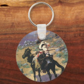  Wild West, een Indische Trapper door Remington Sleutelhanger (Voorkant)