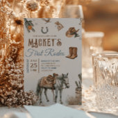 Wild West Eerste Rodeo Cowboy Verjaardag Western Kaart