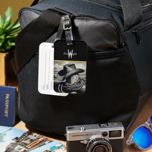 Wild West Elegance Bagagelabel (Voorkant & Achterkant)