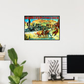 Wild West en Pioneer - Afdrukken Poster (Thuiskantoor)