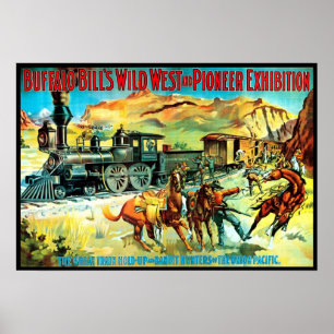 Wild West en Pioneer - Afdrukken Poster