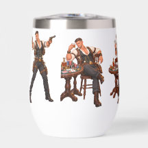 Wild West Gokker Scott Stammenloze Wijn Tumbler