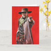 Wild West Gunslinger Kaart (Gele Bloem)