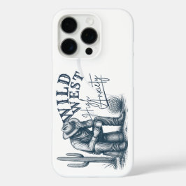 Wild West Hoge Angst | Grappig Westers Ontwerp iPhone 16 Pro Hoesje