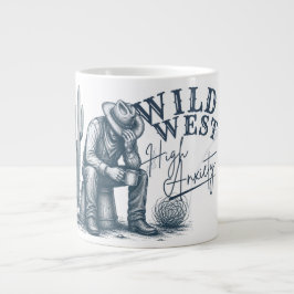 Wild West Hoge Angst | Grappig Westers Ontwerp Grote Koffiekop