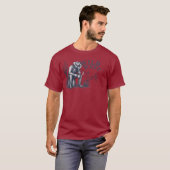 Wild West Hoge Angst | Grappig Westers Ontwerp T-shirt (Voorkant volledig)