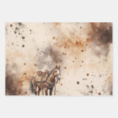 Wild West Horse Birthday Inpakpapier Vel (Voorkant 3)