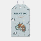 Wild West Horse Cowboy Birthday Dank je Label Cadeaulabel (Voorkant)