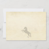 Wild West Horse foto verjaardagsfeestje uitnodigin Kaart (Achterkant)