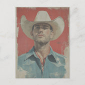 Wild West Icon:  cowboy uit de jaren vijftig Briefkaart (Voorkant)