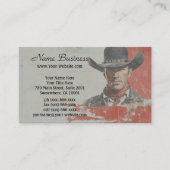 Wild West Icon:  cowboy uit de jaren vijftig Visitekaartje (Voorkant)