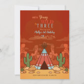 Wild West Invitation Kaart (Voorkant)