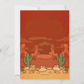 Wild West Invitation Kaart (Achterkant)