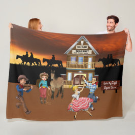 Wild West Jamboree Fleece Deken