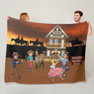 Wild West Jamboree Fleece Deken