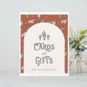 Wild West Kaarten en cadeaubordje (Staand voorkant)