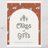 Wild West Kaarten en cadeaubordje (Voorkant)