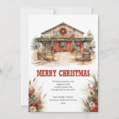 Wild West Kerstkaart Printbaar (Voorkant)