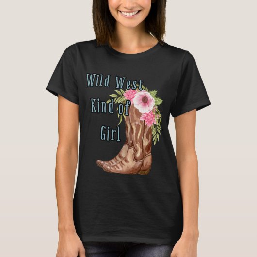 Wild West Kind van Meisje T-shirt (Voorkant)