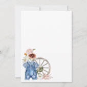 Wild West Little Cowboy Eerste Rodeo Eerste Verjaa Kaart (Achterkant)